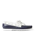 Merton Two-Tone Leather Boat Shoes