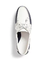 Merton Two-Tone Leather Boat Shoes