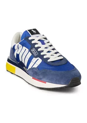 Train 89 Logo Suede and Oxford Sneakers