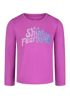 Toddler Girls Shine Fearlessly Graphic T-Shirt