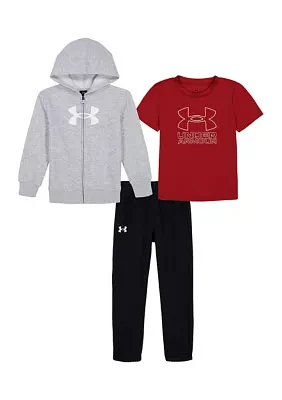 Baby Boys Rival Graphic Three Piece Hoodie Set