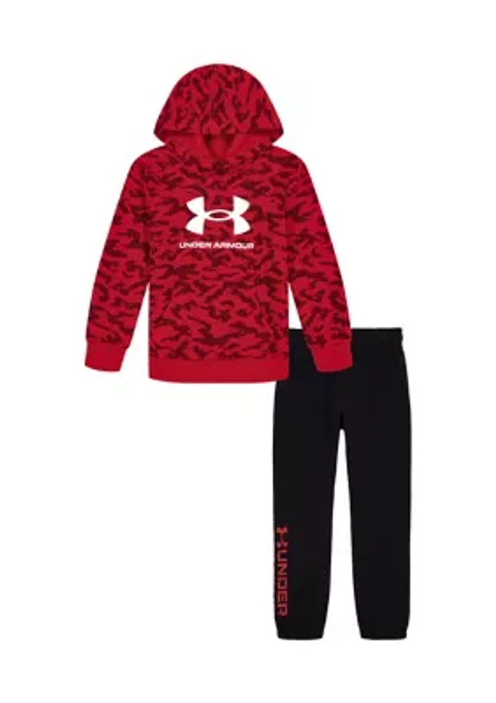 Baby Boys Rival Printed Graphic Hoodie and Pants Set