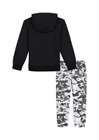 Toddler Boys Rival Camo Graphic Hoodie and Joggers Set