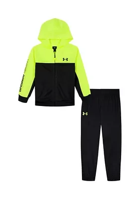 Baby Boys Color Blocked Full Zip Hoodie and Joggers Set