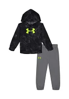 Baby Boys Printed Graphic Hoodie and Joggers Set