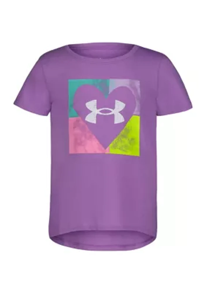 Toddler Girls Quad Heart Graphic T-Shirt