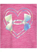 Toddler Girls Heart Icon Graphic T-Shirt