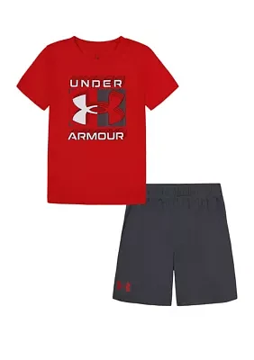 Baby Boys Graphic T-Shirt and Mesh Shorts Set