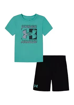 Toddler Boys Graphic T-Shirt and Mesh Shorts Set