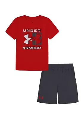 Toddler Boys Graphic T-Shirt and Mesh Shorts Set