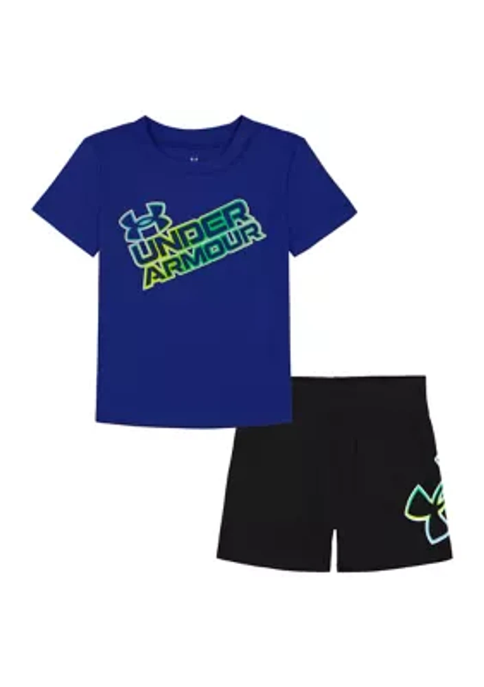 Baby Boys 2-Piece Wordmark Set