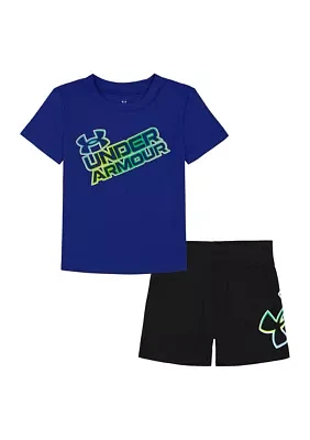 Baby Boys 2-Piece Wordmark Set