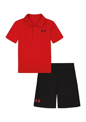 Baby Boys Polo Shirt and Shorts Set