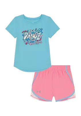 Baby Girls Graphic T-Shirt and Shorts Set