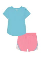 Baby Girls Graphic T-Shirt and Shorts Set