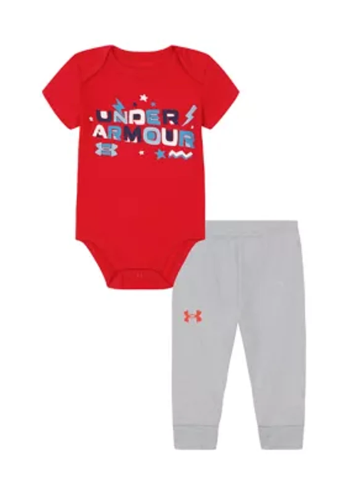 Baby Boys Graphic Bodysuit and Joggers Set