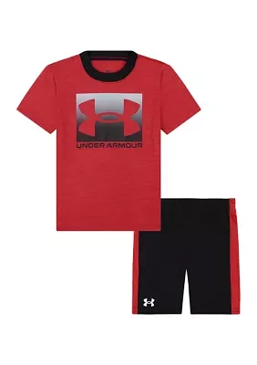 Toddler Boys Tech Logo Graphic T-Shirt and Shorts Set