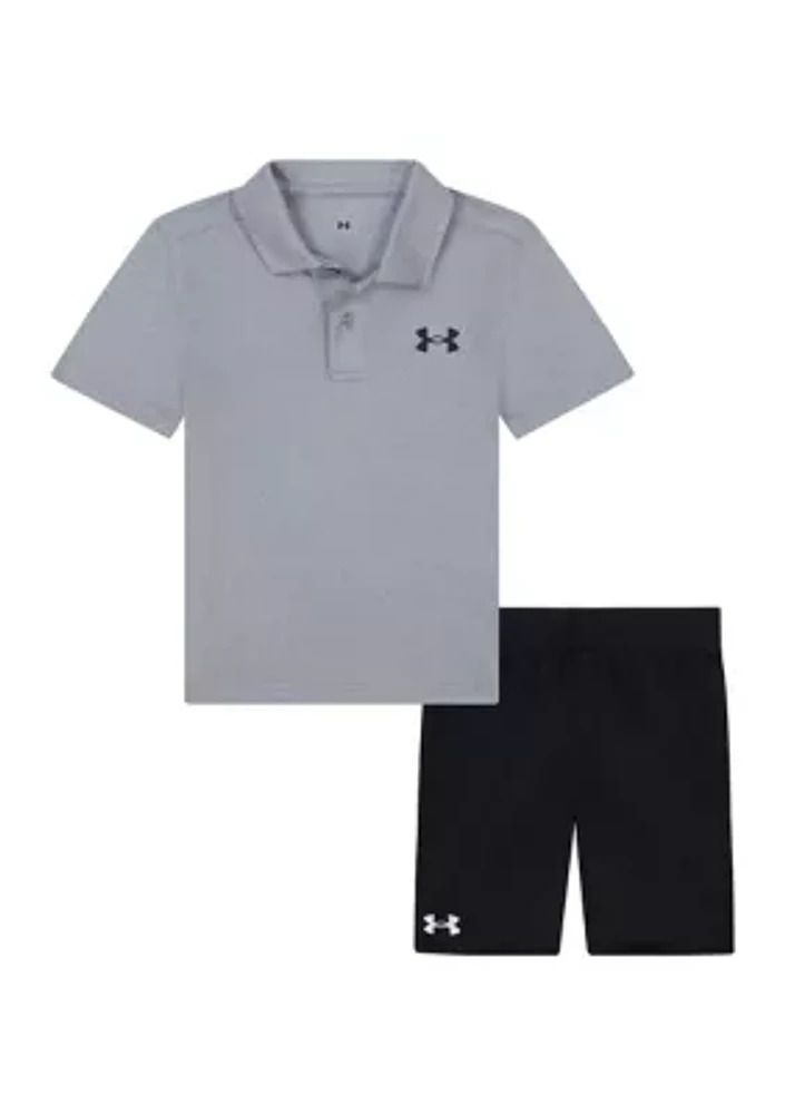 Toddler Boys Polo Shirt and Shorts Set
