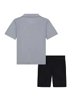Toddler Boys Polo Shirt and Shorts Set