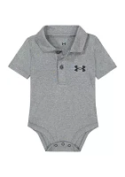 Baby Boys Solid Polo Bodysuit