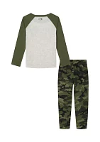 Baby Boys Woodland Hunt Graphic T-Shirt and Printed Joggers Set