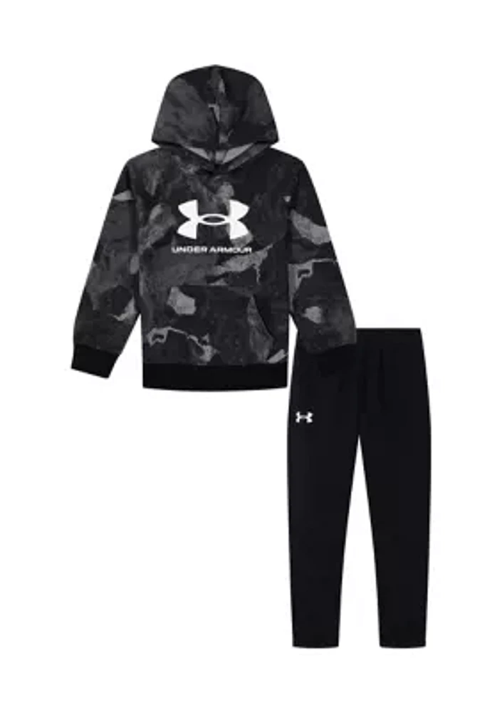 Baby Boys Printed Hoodie and Joggers Set