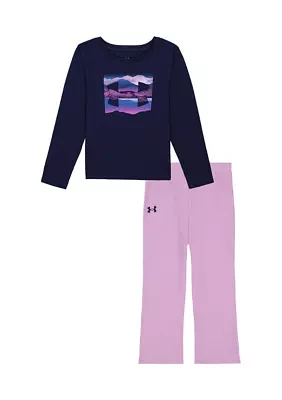 Baby Girls Grand Scenic Graphic T-Shirt and Pants Set