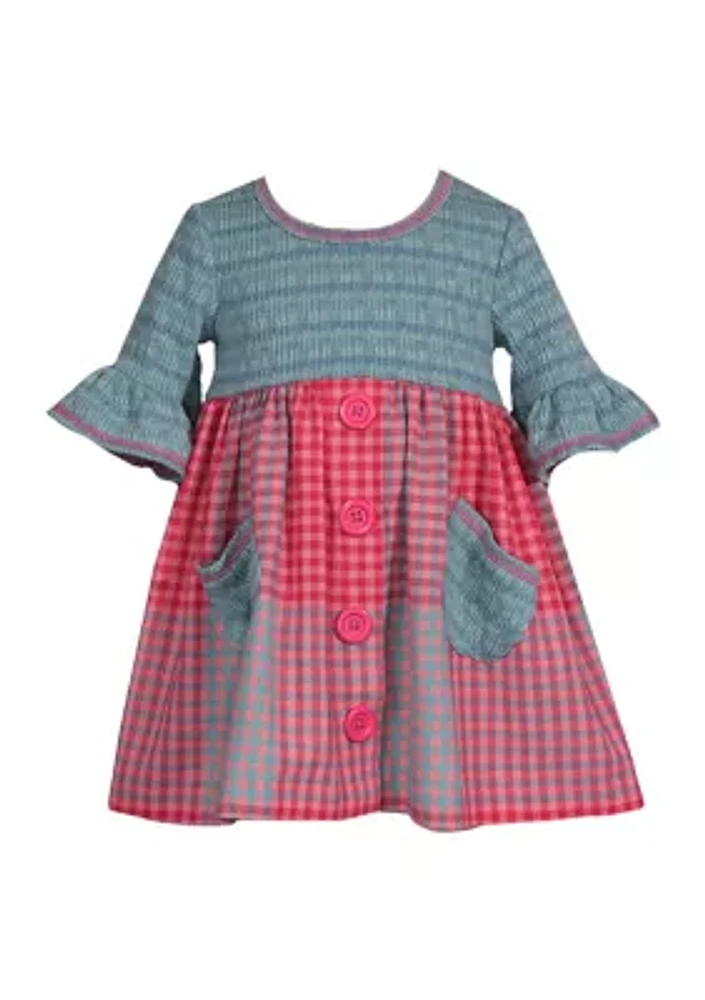 Toddler Girls Printed Pocket Dress