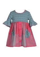 Toddler Girls Printed Pocket Dress