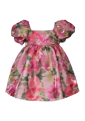 Toddler Girls Floral Printed Party Dress