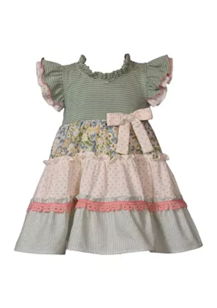 Toddler Girls Mixed Printed Dress