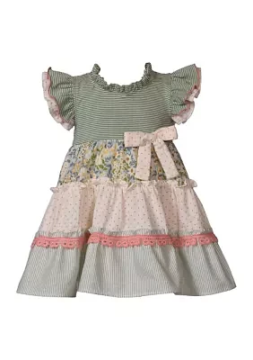 Toddler Girls Mixed Printed Dress