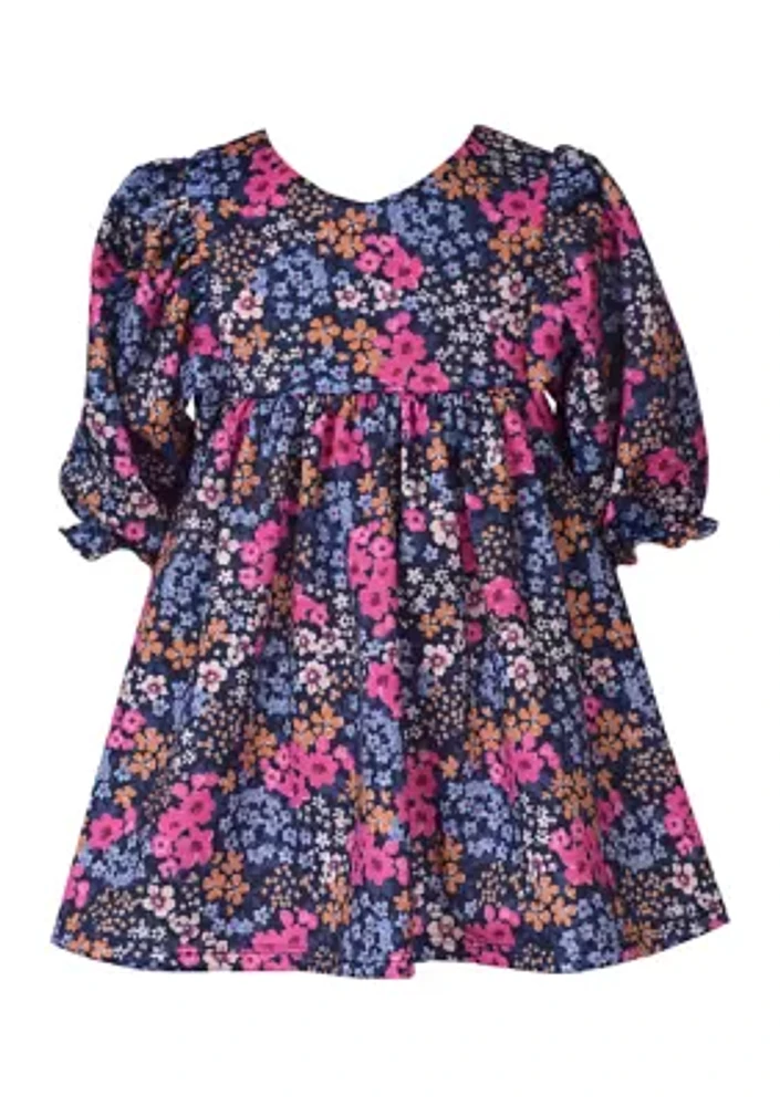 Toddler Girls Floral Printed Dress