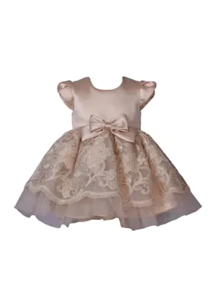 Toddler Girls Bow Lace Party Dress