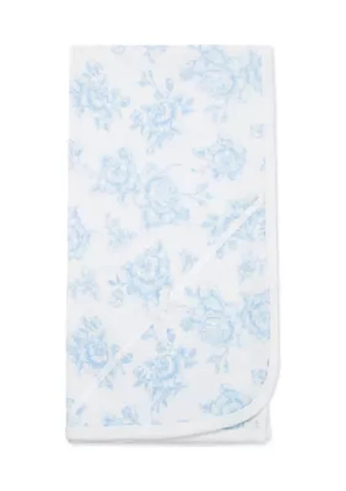 Baby Blue Roses Blanket