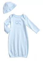 Thank Heaven For Little Boys Gown with Hat