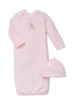 2-Piece Bear Gown and Hat Set