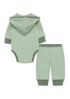 Baby Boys Green Bodysuit and Pants Set