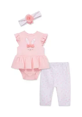 Baby Girls Bodysuit and Pants Set