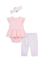 Baby Girls Bodysuit and Pants Set