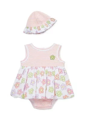 Baby Girls Fun Daisy Popover with Hat