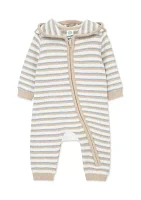 Baby Boys Neutral Striped Coverall