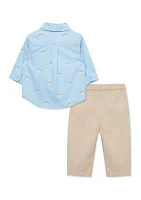 Baby Boys Puppies Pants Set