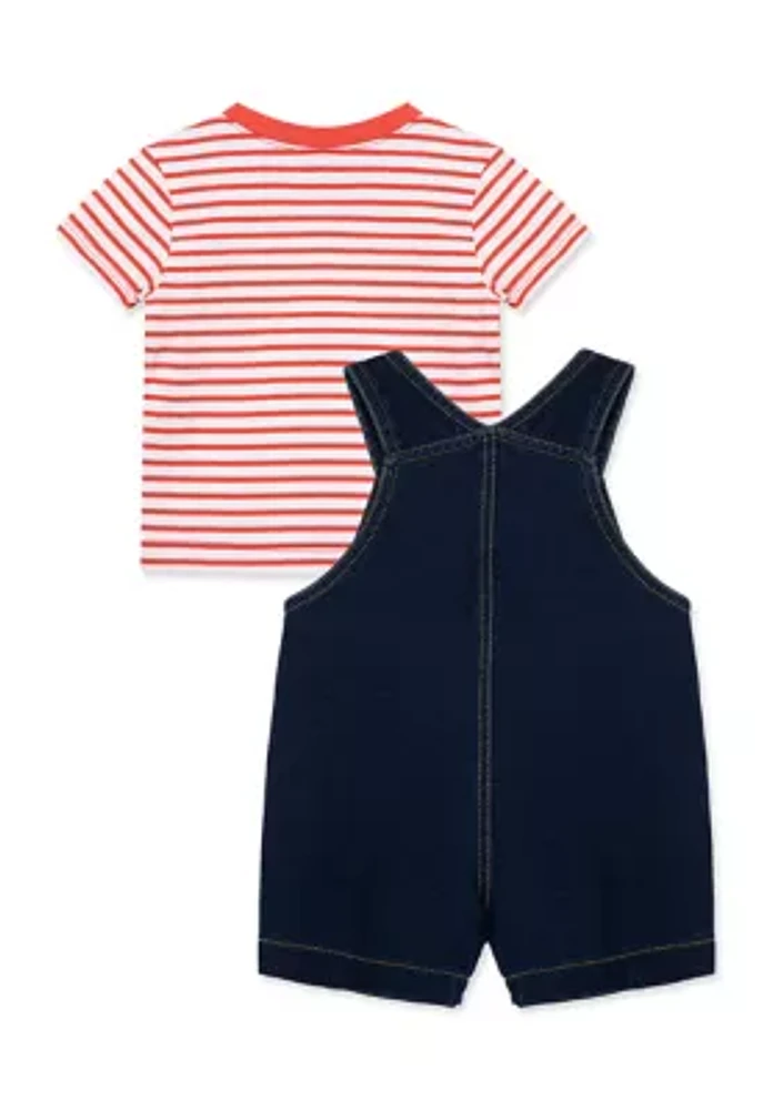 Baby Boys Sailboat Shortall Set