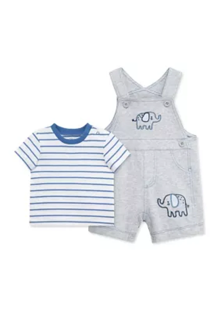 Baby Boys Elephants Shortall Set