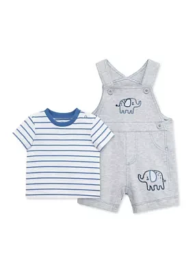 Baby Boys Elephants Shortall Set