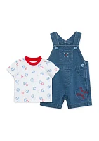 Baby Boys Baseball Shortall Set