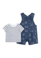 Baby Boys Puppies Shortall Set