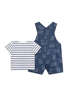 Baby Boys Puppies Shortall Set