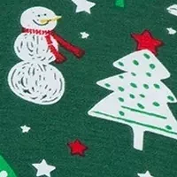 Baby Boys Snowman Printed Footie Pajamas with Hat